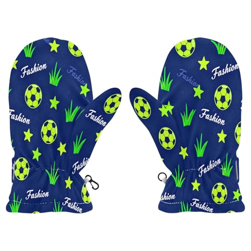 miaozhen Fashion Football Navy Blue warm snow mittens kids winter gloves mitones para mujer 4-6 Years