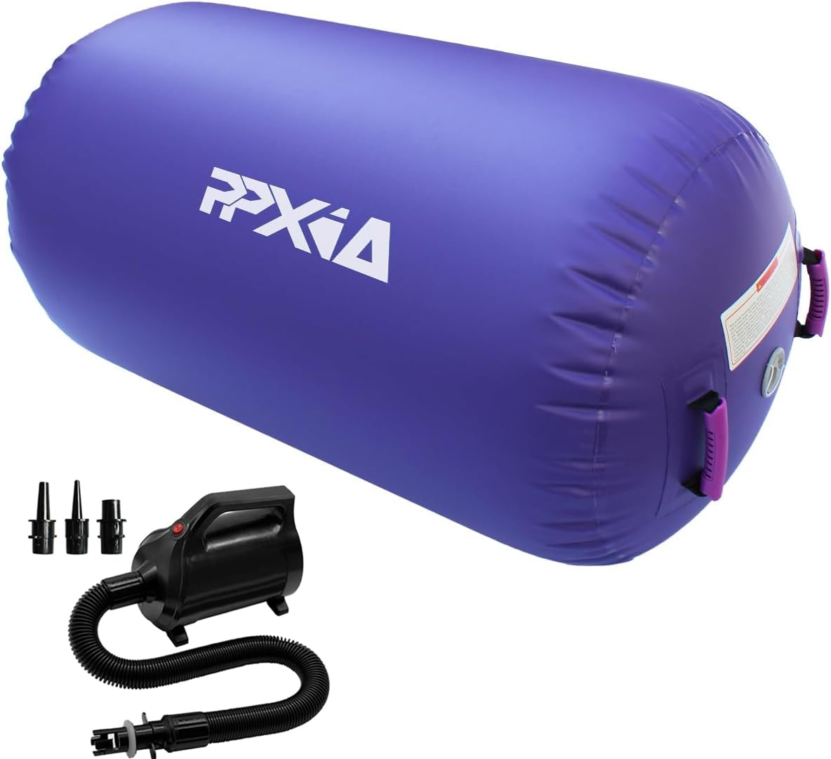 Air Roll Rouleau gonflable, cylindre d'air, tapis de gymnastique, tapis de yoga, rouleau avec pompe pour l'entraînement