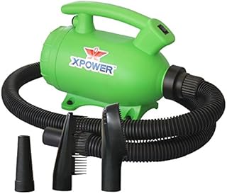 XPOWER B-55 Portable 2 HP Home Pet Grooming 2-in-1 Dog Force Hair Dryer