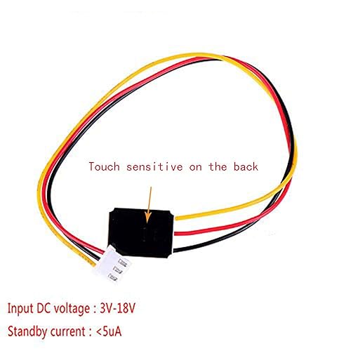 Miniatura 4 de Acxico Interruptor táctil capacitivo ultra miniatura táctil biestable módulo de interruptor electrónico LED relé DC 3V-18V 12V 3A