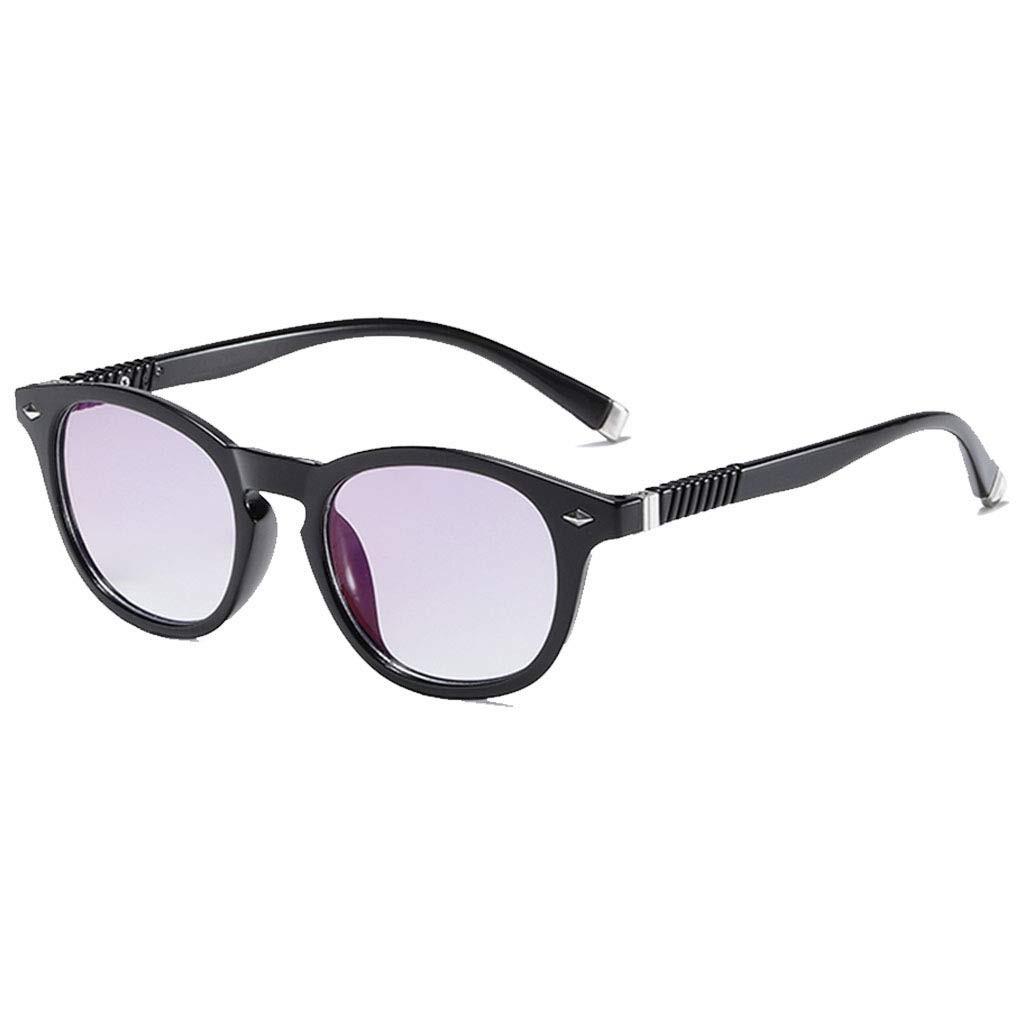 Stylowe okulary do czytania, wieloogniskowe komputerowe okulary do czytania, niebieskie światło blokujące okulary do czytania Lekkie oprawki okularów dla mężczyzn i kobiet (Color : Black, Size : 3.5
