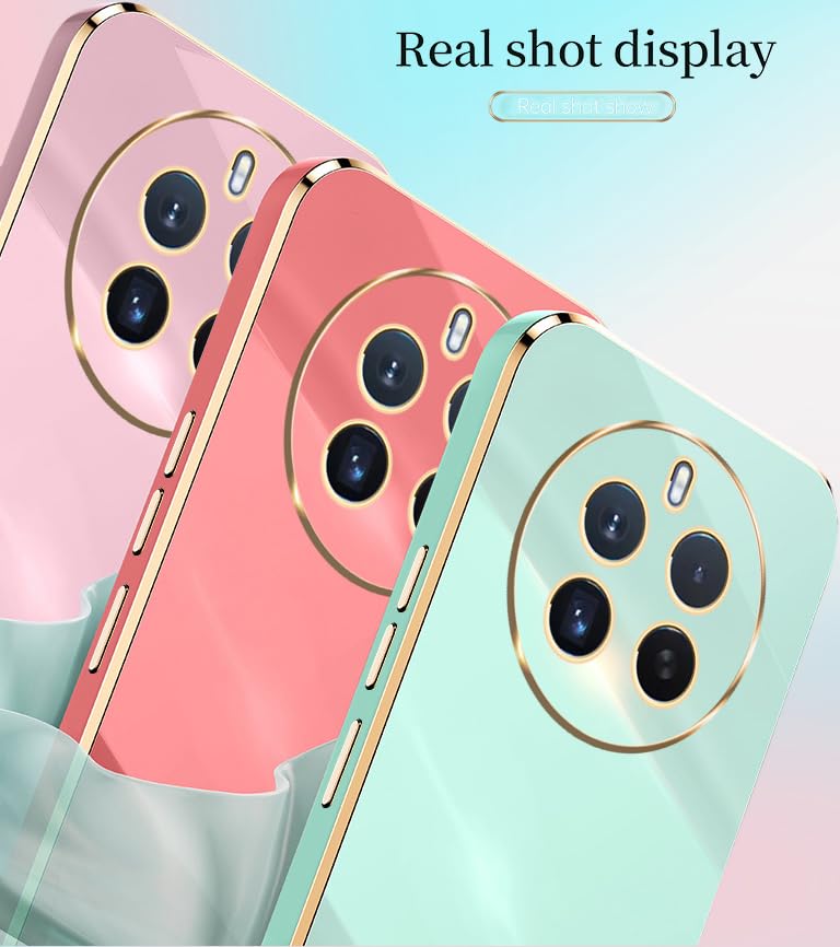 WOKEZ Telefonfodral för Realme 12 Pro 5G – Lyxigt Rosa Silikon
