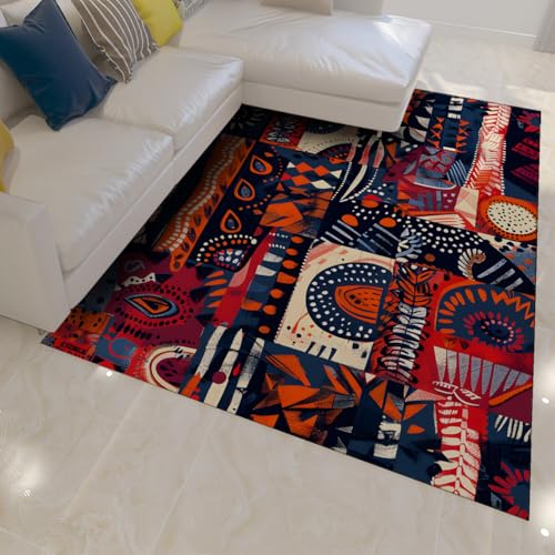 Tapis antidérapant facile à nettoyer pour salon rustique - 3