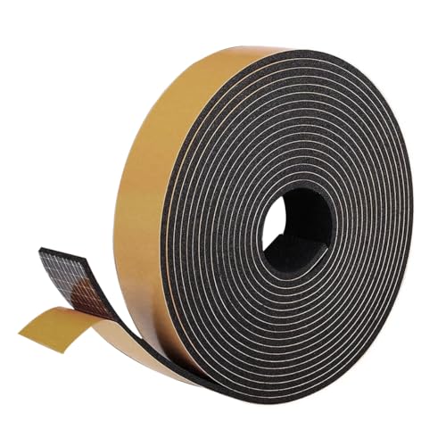 Image of HASTHIP 16.4ft Door Seal Strip Door Bottom Sealing Strips EVA Foam Door Sweep Door Seal Gap Seals Self Adhesive Door Strips Door Seal Weather Proof Noise Reduction Door Seal for Door, Window, Gaps
