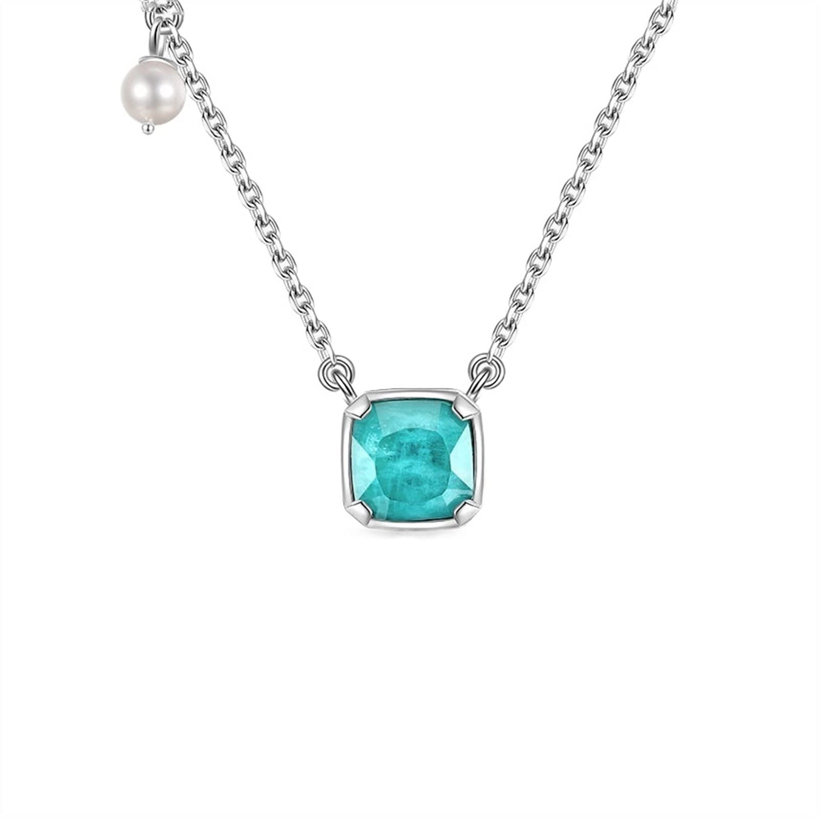 GenericNecklace Jewelry Necklace Amazonite Pearl Necklace Female Collarbone Chain Fashion Elegant Woman Necklace Necklaces For Women