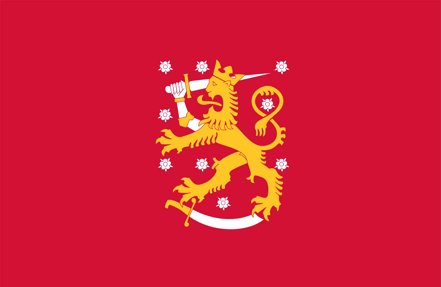 Drapeau Finlande 1918 d'état grand modèle aux finitions premium durables