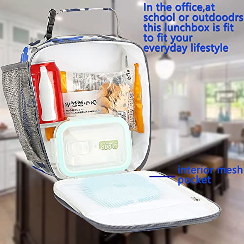 Flowfly Kids Lunch Box Insulated Soft Bag Mini Cooler Back To School Thermal Meal Tote Kit For Girls, Boys, Camo #TOP1