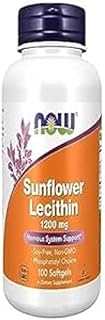 NOW Supplements Sunflower Lecithin 1200mg Softgels, 100 Count