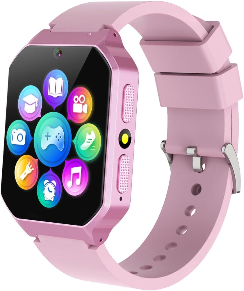 Reloj Inteligente para Niños con Juegos, Reproductor de Música, Pantalla  Táctil HD, Cámara de Vídeo, Storybook, Tarjeta de Aprendizaje