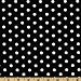 Pimatex Basics Polka Dot Black/White Fabric By The Yard