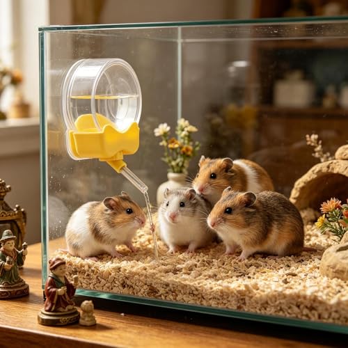 Dispensador de botellas de agua para hámster y animales pequeños 180ml 4