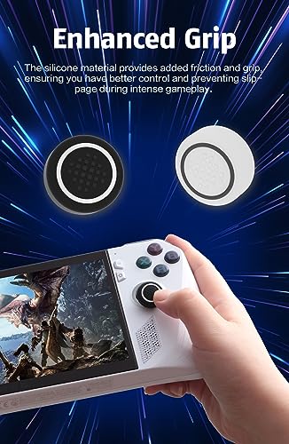ASUS ROG Ally Thumb Grip Caps, Soft Silicone Joystick Cover Compatible with ASUS ROG Ally - (Two Sets)