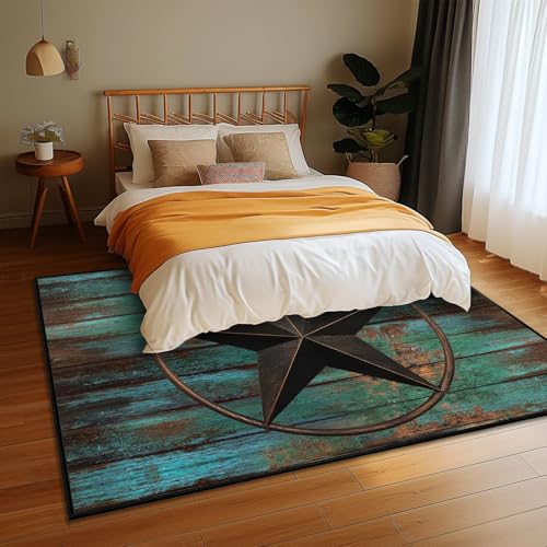 Tapete decorativo 4x6 ft microfibra lavado teal miniatura 3