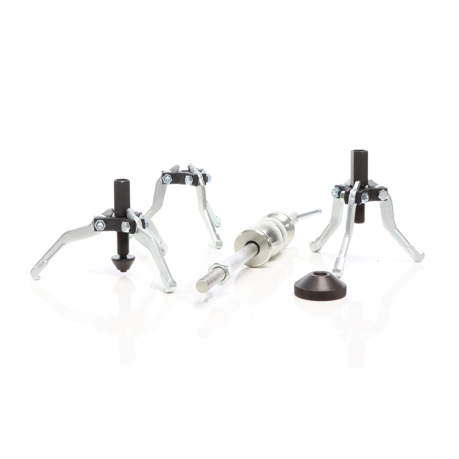 XPOtool Set 5 Pezzi estrattori a 3 Bracci per Cuscinetti Interni ed Esterni con Martello Scorrevole