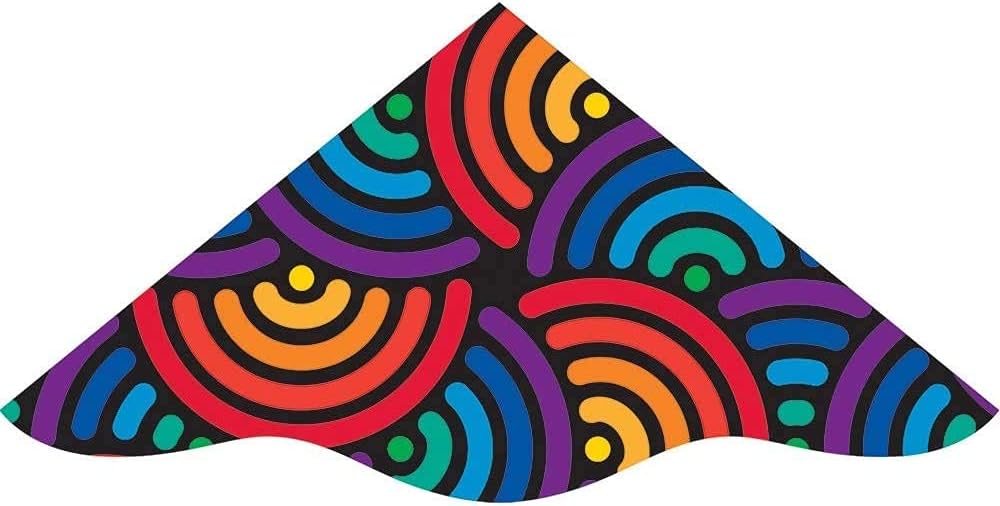 WindNSun Wind Delta Nylon Kite, Swirls, 48 Inches Wide