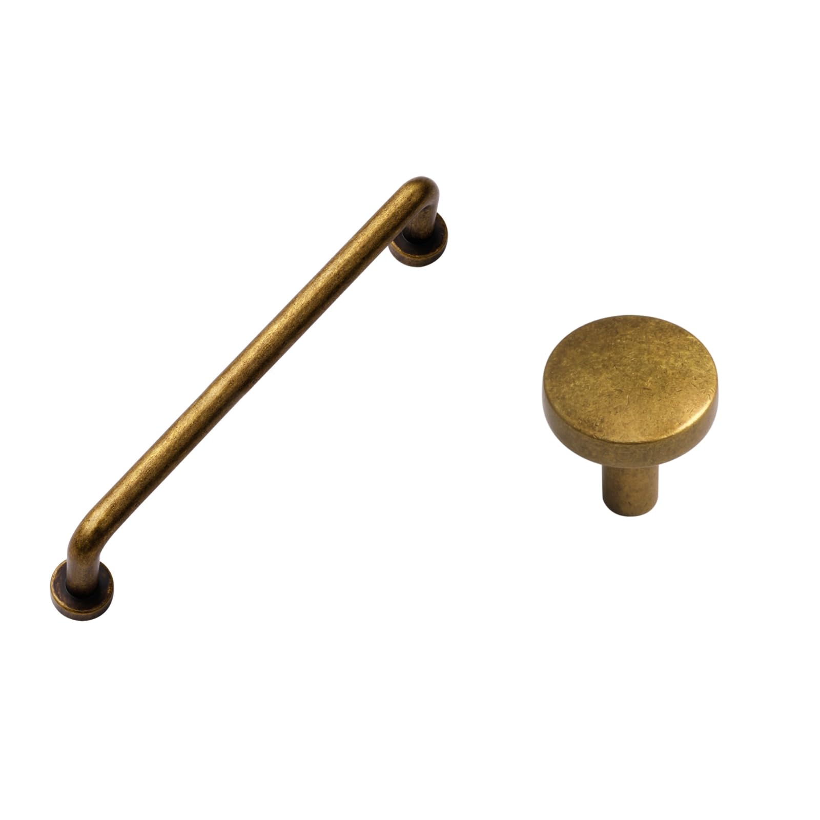 JIASENBAO5 Pack Antique Brass Cabinet Bar Pulls 5" Hole Center Classic Vintage Retro Drawer Handles Kitchen Cupboard Bathroom Dresser Cabinet Hardware