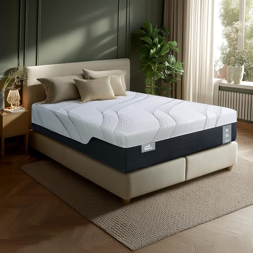 Image of Life Balance Hybrid King Mattress 14 Inch, Made in USA, Plush, Individual Pocket Coils & Copper Gel Memory Foam， Hypoallergenic & Odorless, Motion Isolation & Pressure Relief, Mattress in a Box
