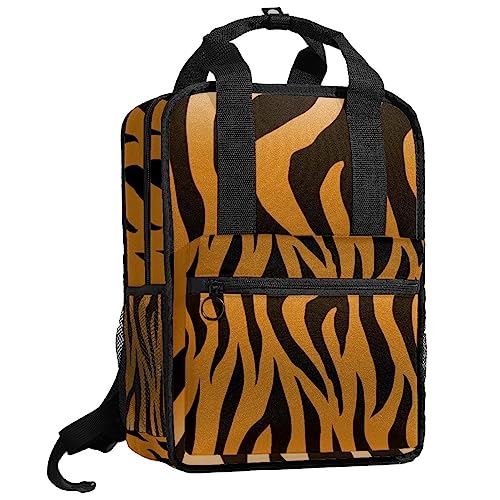 Sac à dos pour garçons motif tigre 35cm multicolore avec bretelles réglables