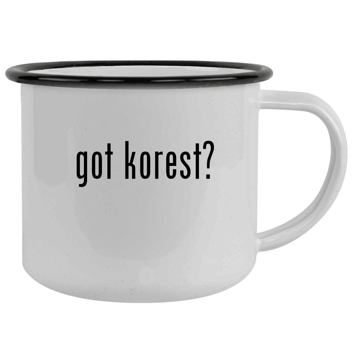 got korest? - 12oz Camping Mug Stainless Steel, Black