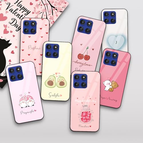 Image of COLORflow Back Cover Compatible with Motorola Moto Edge 60 Pro 5G | Vibe Valentine Love Customized | Shockproof TPU Bumper with Camera Protection Back Cover