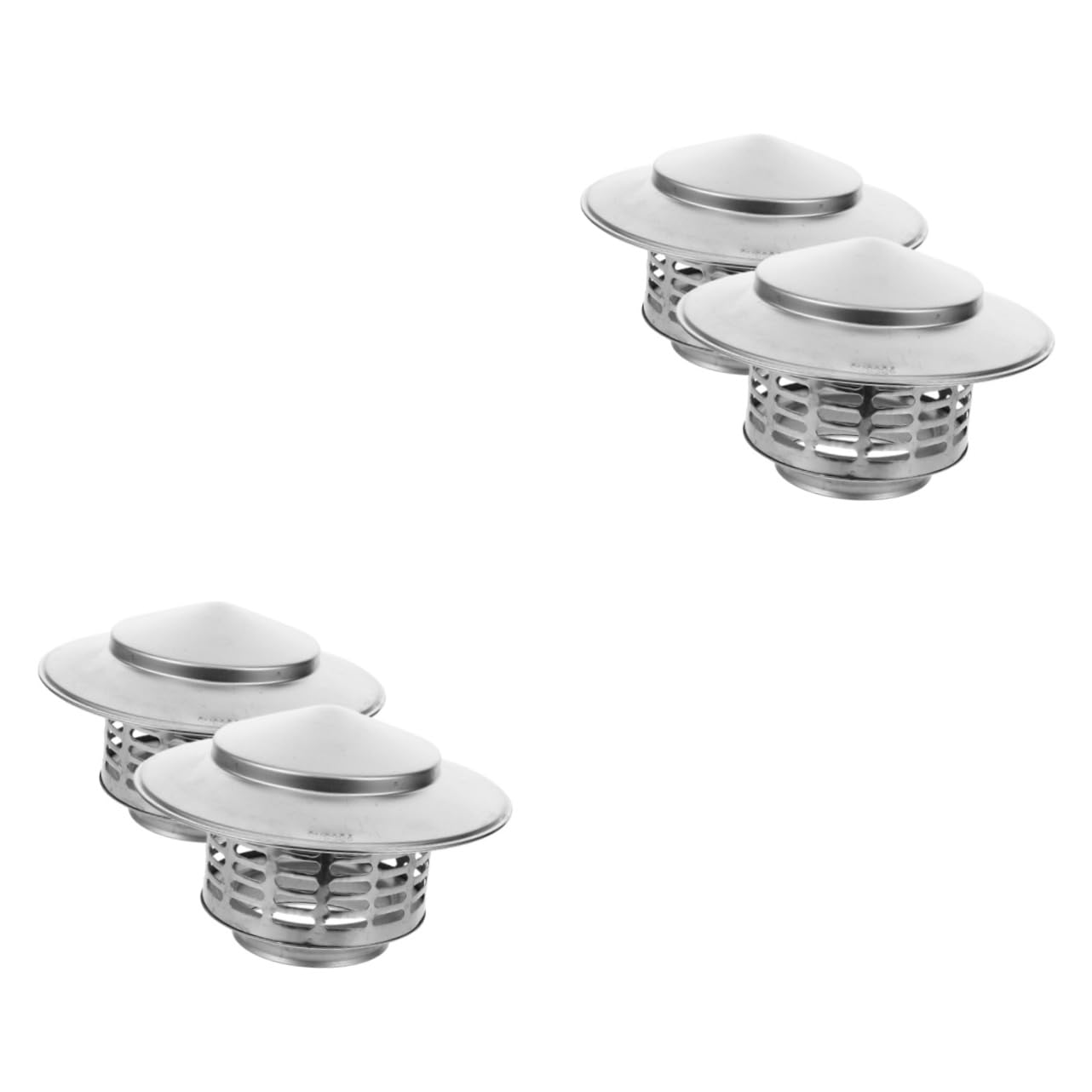 Capuchons d'aération de toit TOPBATHY métal 4 pièces