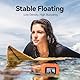 TELESIN Floaty Case für GoPro Hero 13/12/11/10/9 Schwarz, Floaty Gehäuserahmen für Go Pro, Geeignet zum Schnorcheln, Surfen, Wasserskifahren, Actionkamera-Zubehör (Orange)