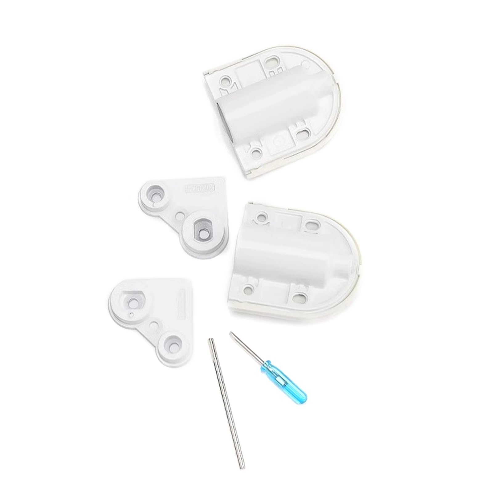 Tertioi White Table Hinge Hydraulic Buffer Hinge Connector Hidden Soft Close Furniture Hardware Durable Hidden Soft Close Furniture Hardware