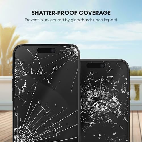 Image of GRIPP 0.3mm Japanese HD Tempered Glass Screen Protector for iPhone 15 (6.1 inch), 2.5D Round Edges, Scratch-Resistant, 9H Hardness, Full Screen Coverage, Bubble Free
