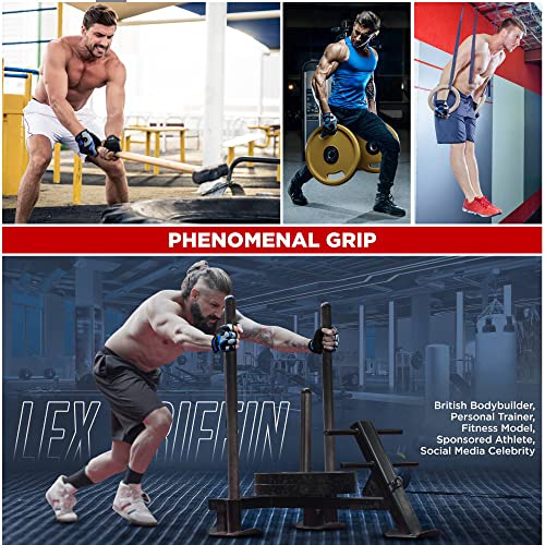 Rdx Weight Lifting Gloves Gym Fitness Workout, Anti Slip Padded Palm Protection Elasticated Strength Training Equipment Men Women Half Finger Exercise Bodybuilding Calisthenics Cycling Rowing Climbing #TOP4