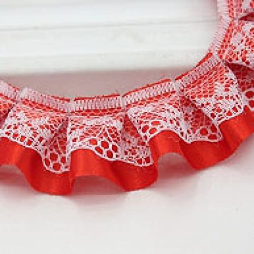 41 Yards Decorative Lace Ribbon For Diy Crafts Wide Pleated Gathered Mesh Ruffle Trim Sewing Curtain Tablecloth Skirt #TOP4
