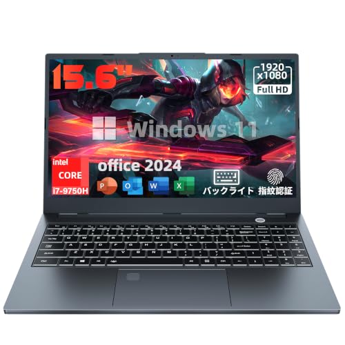 Amazon.co.jp: ノートパソコンCorei7-9750H 最大4.5Ghz【Office2024