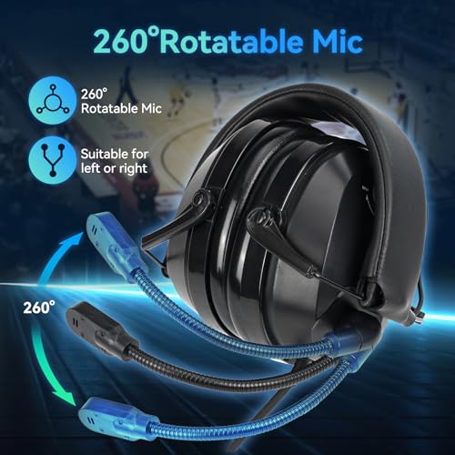 Retevis Noise Cancelling Walkie Talkie Headset, Overhead 2 Way Radio Headphone, Volume Control - Image 4