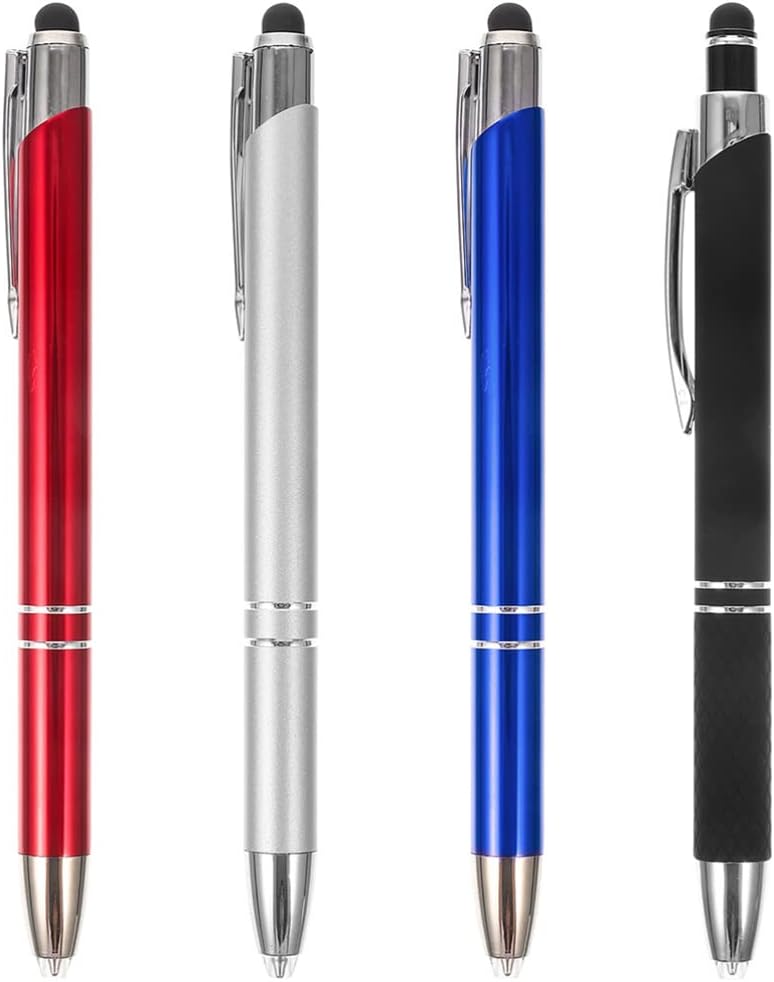 STOBOK Pens Ballpoint 4pcs LED Ballpoint Pen with Stylus