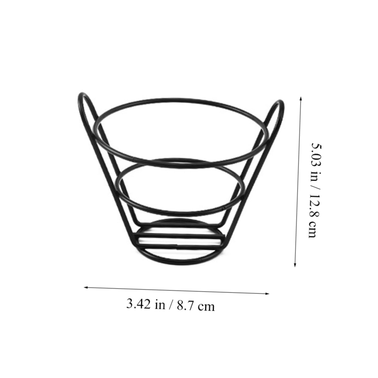 AUTSUPPL 4pcs Hollow Design French Fry Fried Chicken Serving Basket Food Holder for Snacks for Restaurants and Home Use