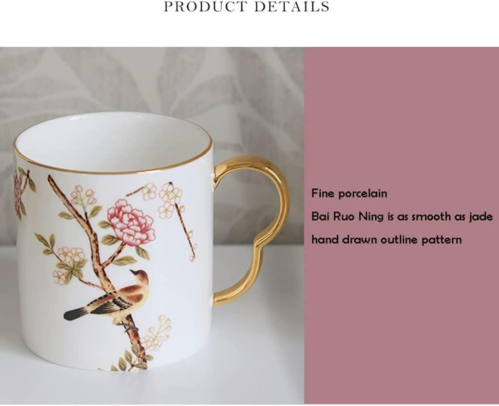 Tazza da Latte, Set di Tazze da caffè Espresso in Porcellana, Tazza, Tazza da caffè, Tazza da tè in Porcellana per la casa, Coppia di Tazze da caffè con Motivo