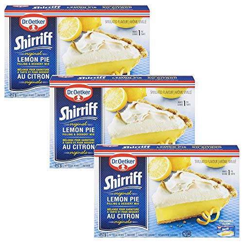 Dr. Oetker Shirriff Lemon Pie Filling & Desert Mix 212g/7.5oz, 3-Pack {Imported from Canada}