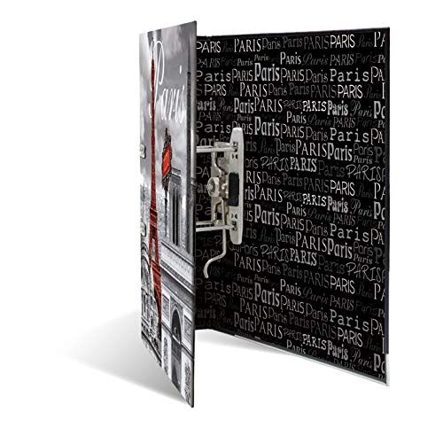 HERMA Ordner A4 Paris Frankreich, 7 cm breit, Kinder Ringordner mit Städte Motiv, bunter Aktenordner mit Innendruck für Jungen und Mädchen
