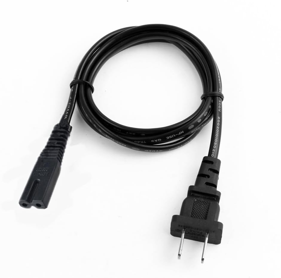 Generic 6ft AC Power Cord coiled, showing cable details