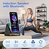 TARKARI Wireless Induction Speaker, 5 in 1 Bluetooth Speaker, 360° Rotation Cell Phone Stand with Ambient Light Compatible with iPhone iPad Android Tablet, Birthday Gifts for Women Men Him #1