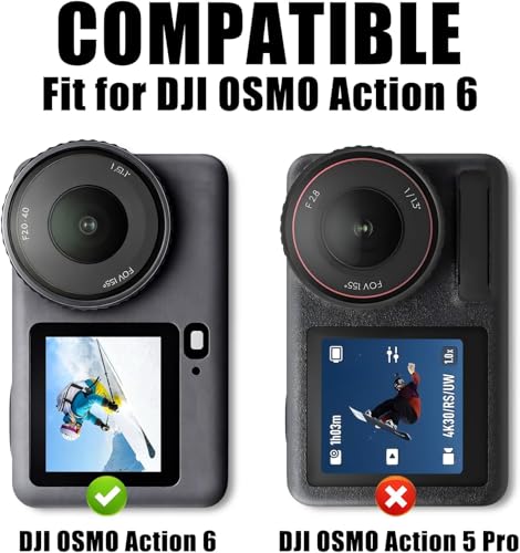 Image of VERTUS Premium Tempered Glass Screen Protector for DJI Osmo Action 6 Action Camera || Anti Scratch || Edge to Edge Protection || 9H Hardness Ultra HD (3 P'cs Set)