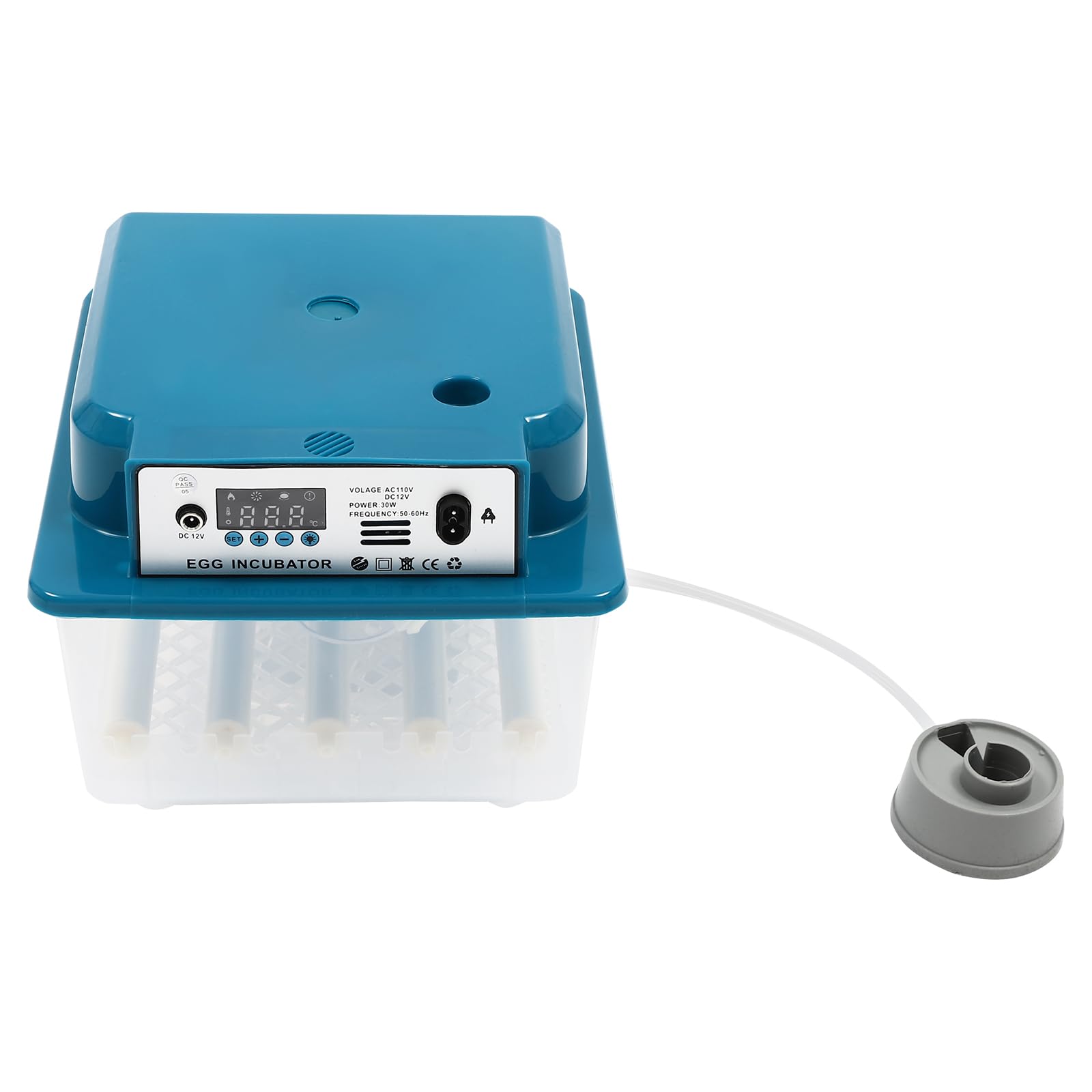 Incubatrice trasparente, incubatrice completamente automatica, adatta per covare uova di polli, oche, anatre e quaglie