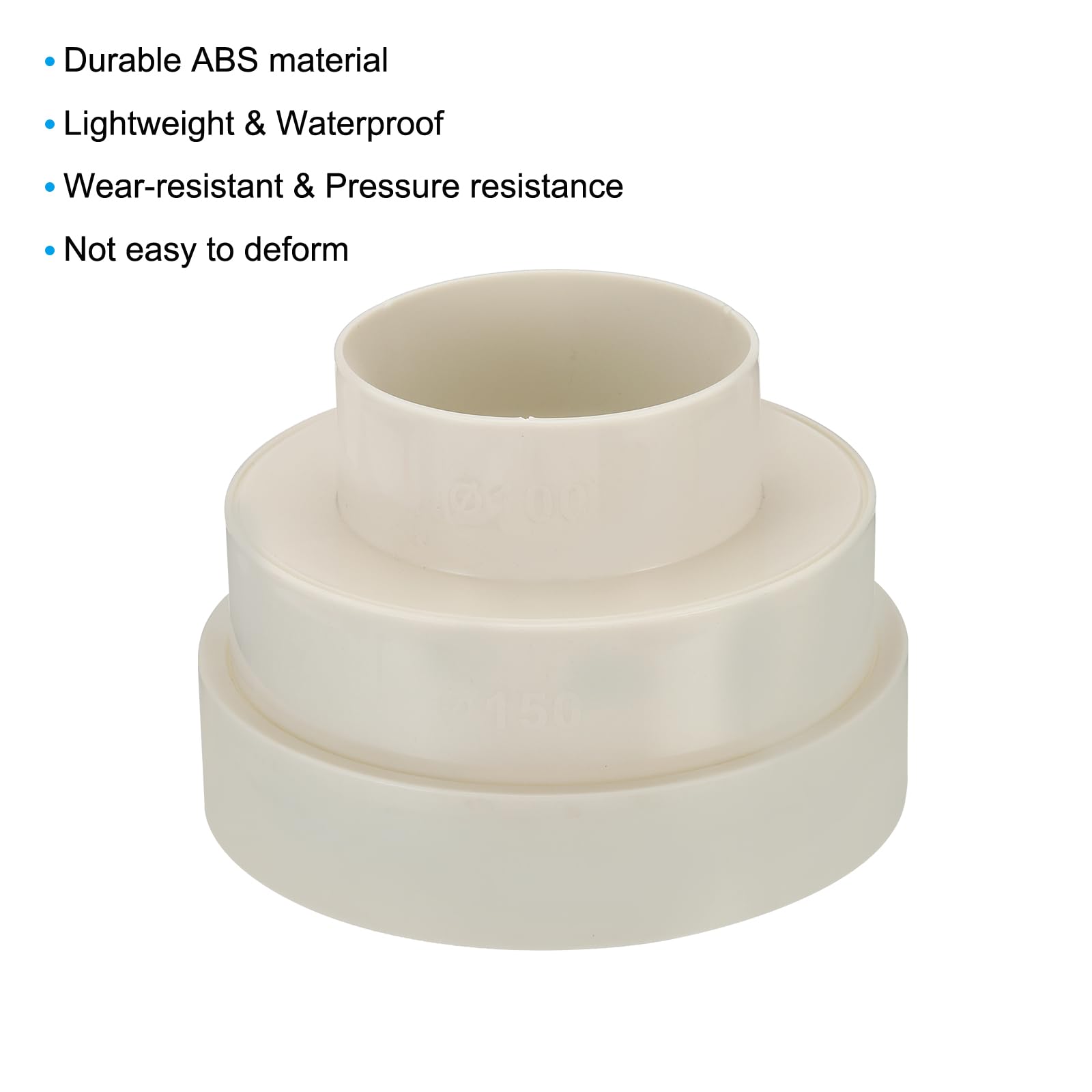 PATIKIL 6.5" to 6" to 4" Duct Reducer - Image 4