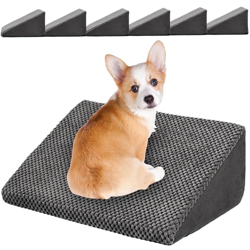 Update 40D Small Dog Steps/Stairs for Staircase, Foam Dog Pet Ramps for Small Dogs, Non-Slip Pet Ramps for Stairs Inside House, Stair Ramp for Injured Dogs Cats with Anti-Slip Strip, 6 Pack - Image 3