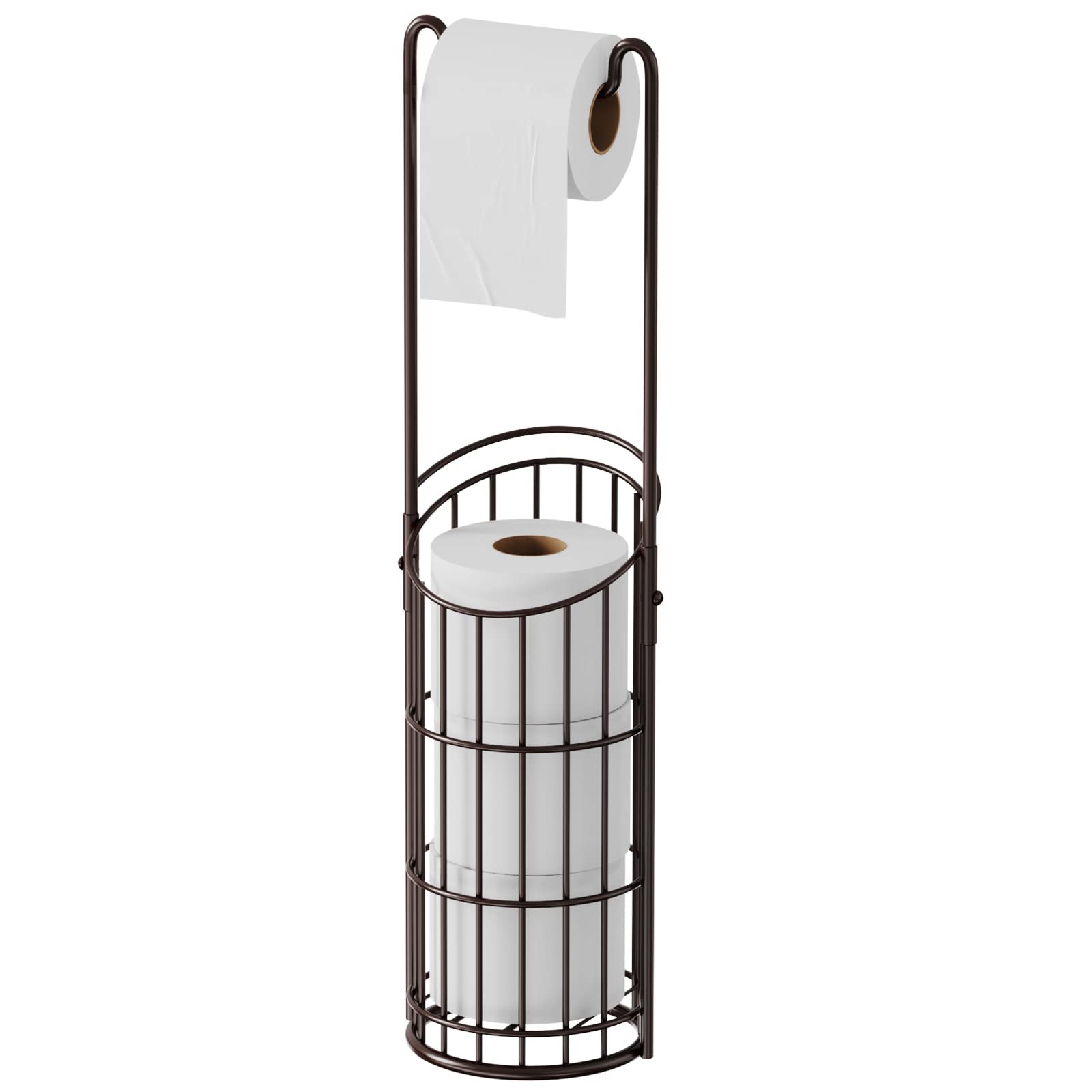 Suncleanse Toilet Paper Stand,Upgrade Free Standing Toilet Paper Holder