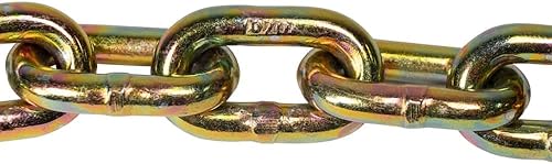 Miniatura 9 de Mytee Products Paquete de 8 cadenas de seguridad para remolque de 38 x 36 pulgadas con ganchos de agarre de horquilla y clip de seguridad, cadena de