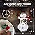 4ft Christmas Lighted Snowman Decorations,Large Christmas Holiday Decoration,Pre-Lit Light Up Snowman,Outdoor Lighted Holiday Displays,with LED Lights,for Outdoor Indoor Lawn Yard Xmas Decor (White)
