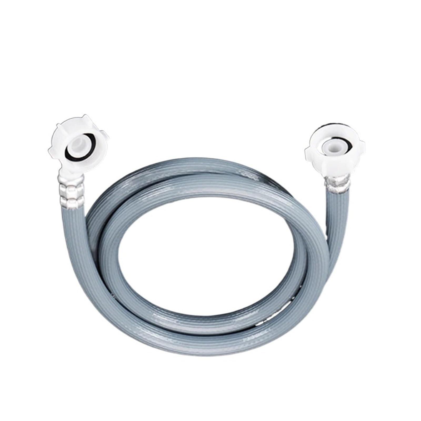 0.6m-8m Washing Machine Hose with 3/4＂ Connector Dishwasher Inlet Pipe PVC Tube Water Feed Fill Hose with 90 Degree Bend(2M)