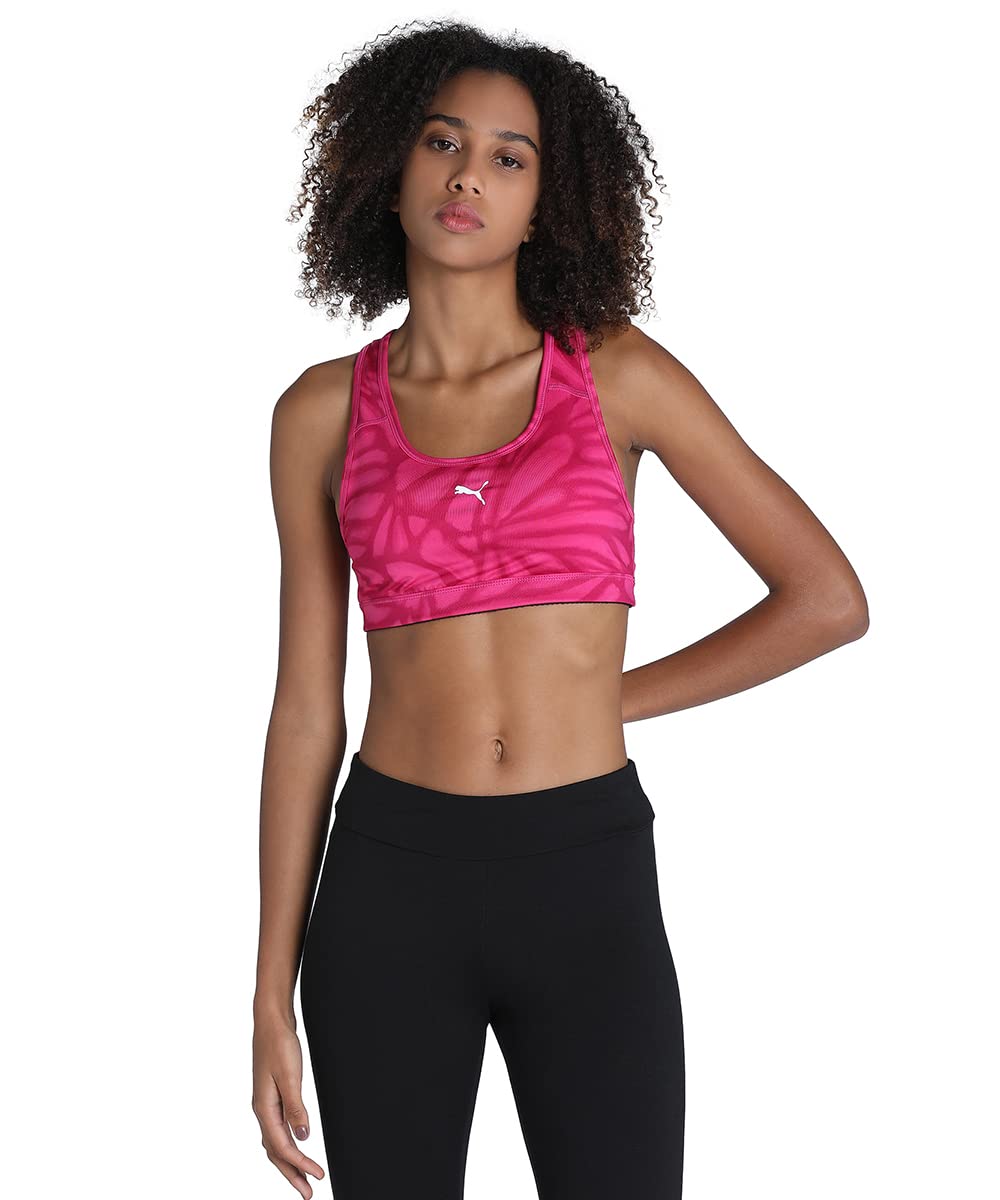 PUMA Women’s Polyester Lightly Padded Wired Classic Sports Bra PUMA Women’s Polyester Lightly Padded Wired Classic Sports Bra