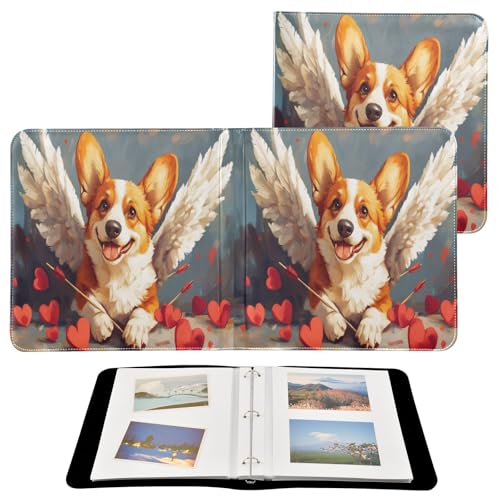Álbum de fotos bricolaje adhesivo con cubierta de PU Leather, 3 anillos, 40 páginas, tamaño 11.8" x 11.2" para recuerdos miniatura 2