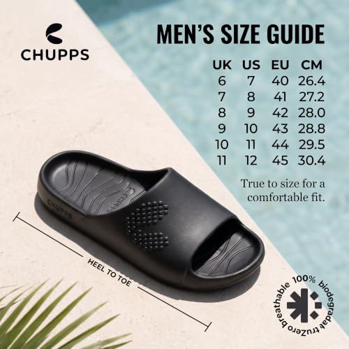 Image of CHUPPS Chupster Men's Orthopedic Slippers | Soft Cushioned Footbed | Lightweight Flip Flops | Anti-Skid Sole | Comfortable Daily Wear Chappals